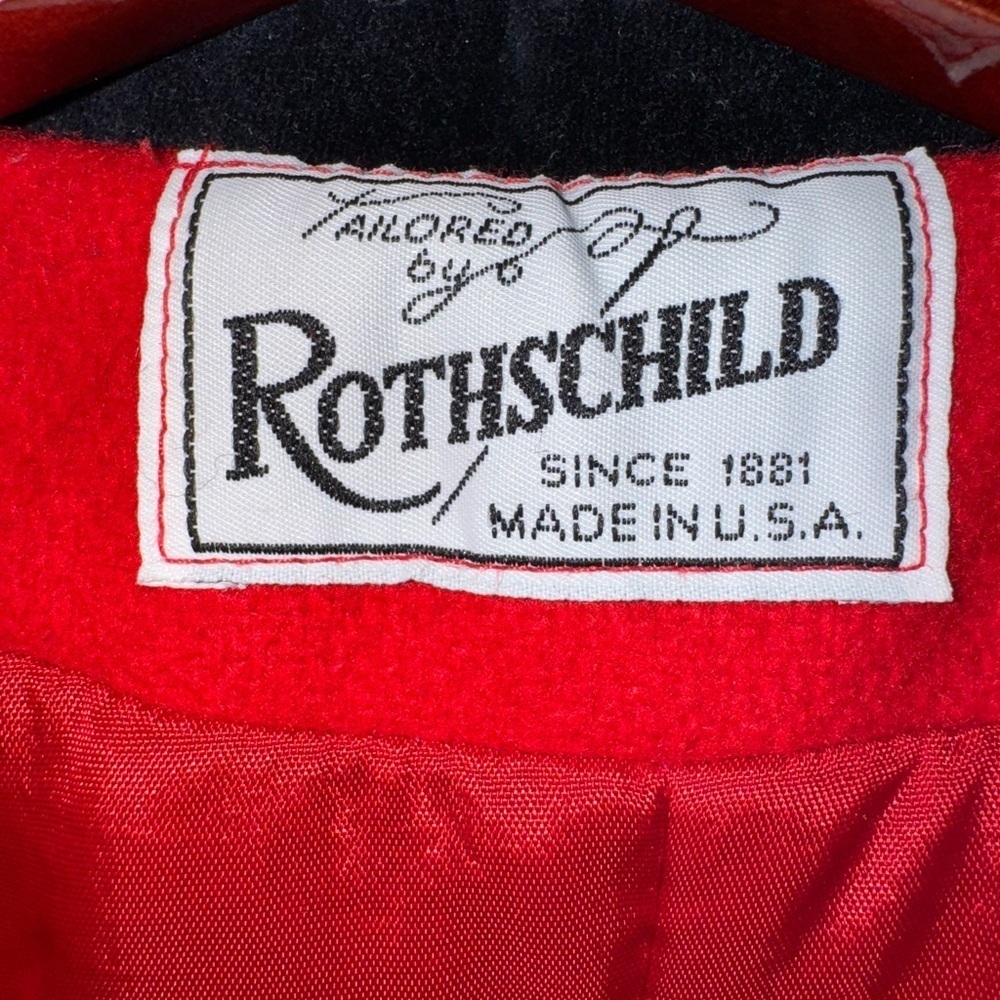 Rothschild Vibrant Red Coat with Dark Collar - Picture 8 of 9